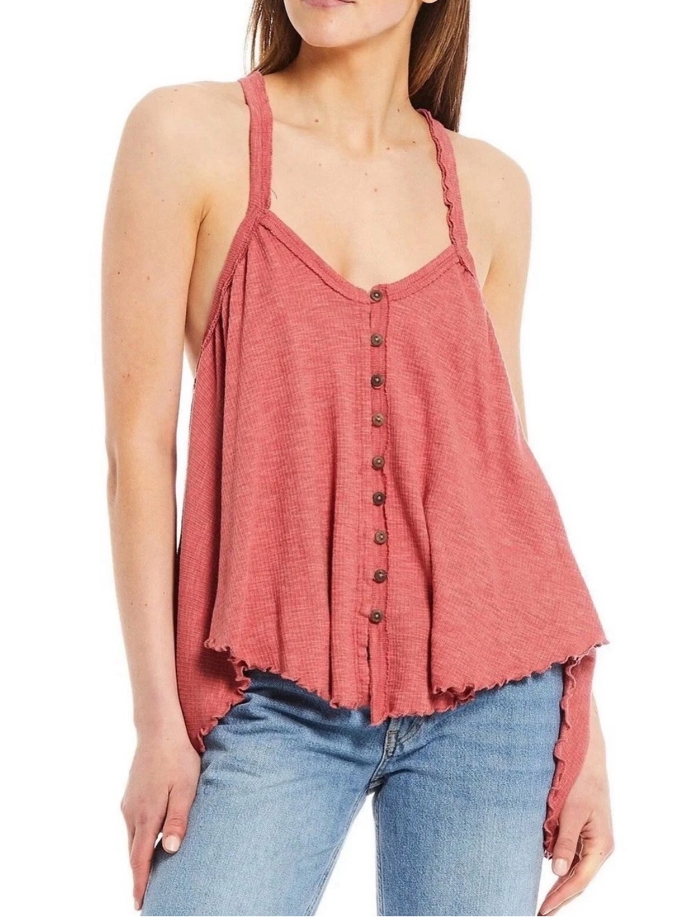 WE THE FREE PEOPLE Oversized Flowy Dream Weaver Tank Top Fairy Soft Beach Boho
